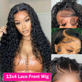 250% Water Wave Glueless Wig Human Hair 13x4 13X6 360 Curly Lace Frontal Human Hair Wig Wear Go 5x5 9x6 Glueless Wigs For Women