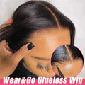 250% Hd Transparent Bone Straight 13x4 Lace Frontal Wigs Pre Plucked Brazilian Remy Hair 9x6 Glueless Wigs Human Hair For Women