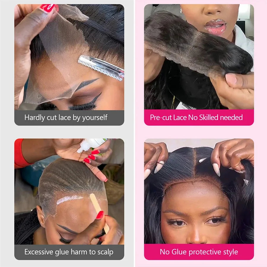 Wear And Go 5X5 9X6 Body Wave Glueless Wig Human Hair Ready To Wear 360 Full Lace Wig Pre Plucked Hd Lace Front Wigs For Women
