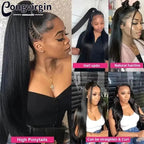 Real Straight Full Lace Wig Human Hair Wigs HD Transparent Full Lace Wig Brzailian Remy Hair For Black Women Pre Plucked On Sale