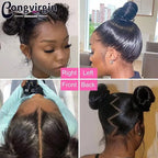 Real Full Lace Wig Bone Straight Human Hair Wigs For Black Women Natural Brazilian HD Transparent Lace Frontal Wig Pre Plucked