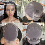 Real Straight Full Lace Wig Human Hair Wigs HD Transparent Full Lace Wig Brzailian Remy Hair For Black Women Pre Plucked On Sale