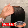 250% Wear And Go Glueless Human Hair Wig 5x5 Glueless Wig 360 HD Transparent Human Hair Wig Pre Cut Pre Plucked Lace Closure Wig